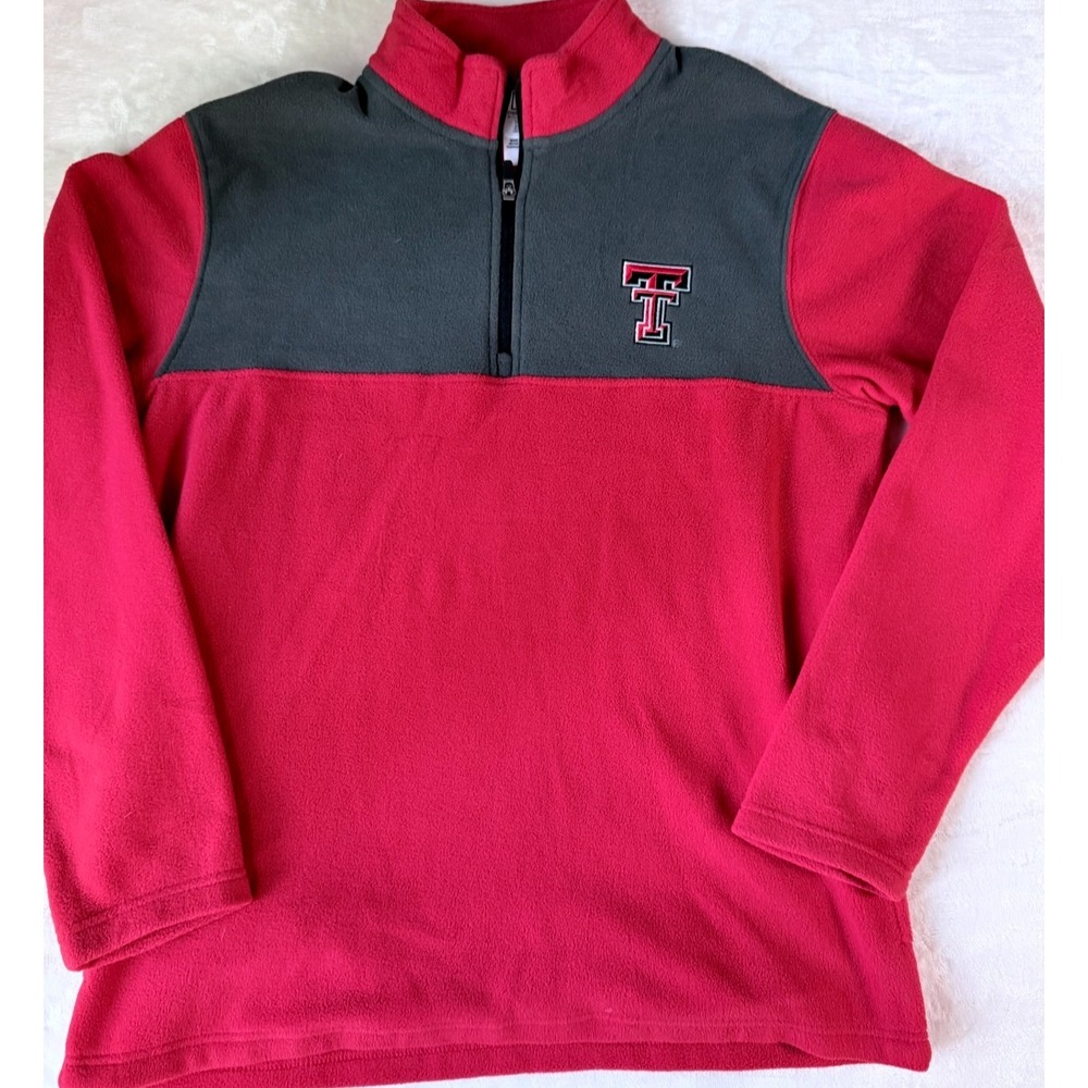 Texas Tech Red Raiders Fleece Quarter Zip Pullover Medium
